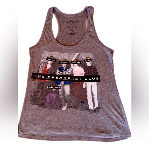 The Breakfast Club Womens Size Small Vintage Tank Top Gray - Picture 1 of 1
